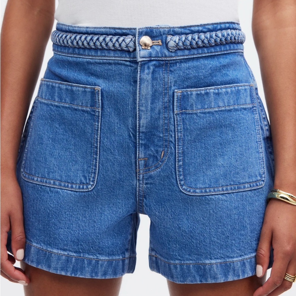 Madewell x Lisa Says Gah! The Denim Emmett Short: Patch Pocket Edition